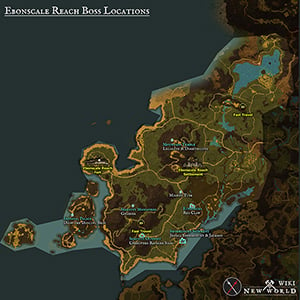 ebonscale reach bosses map elite spawn locations named unique loot new world wiki guide 300
