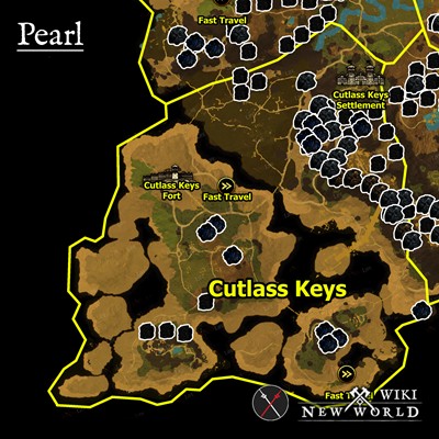 pearl cutlass keys map new world wiki guide 400px