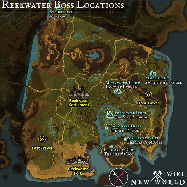 reekwater bosses map elite spawn locations named unique loot new world wiki guide 600