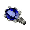 Flawed Sapphire Ring