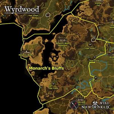 wyrdwood_monarchs_bluffs_map_new_world_wiki_guide_400px